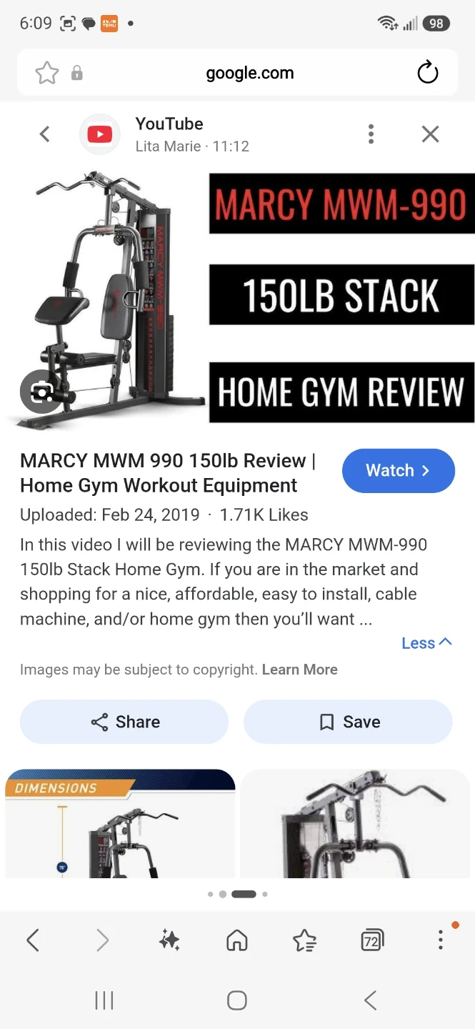Marcy MWM-990 150lb Stack Home Gym - photo 5