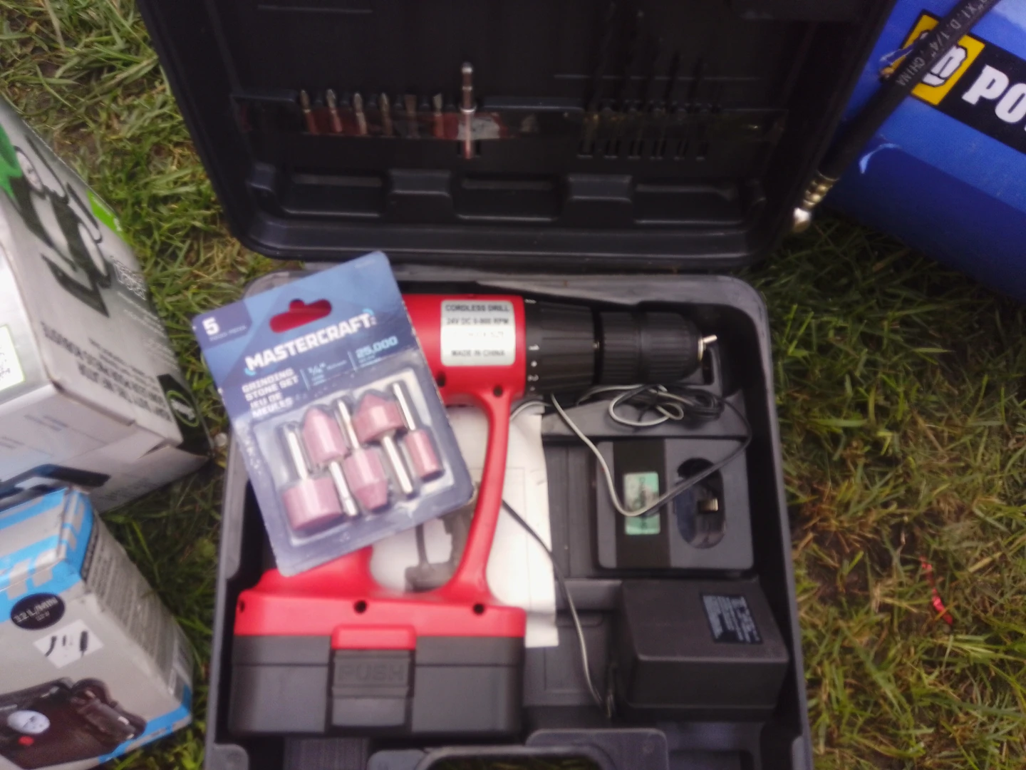 Mastercraft Cordless Drill with Grinding Stone Set - photo 5