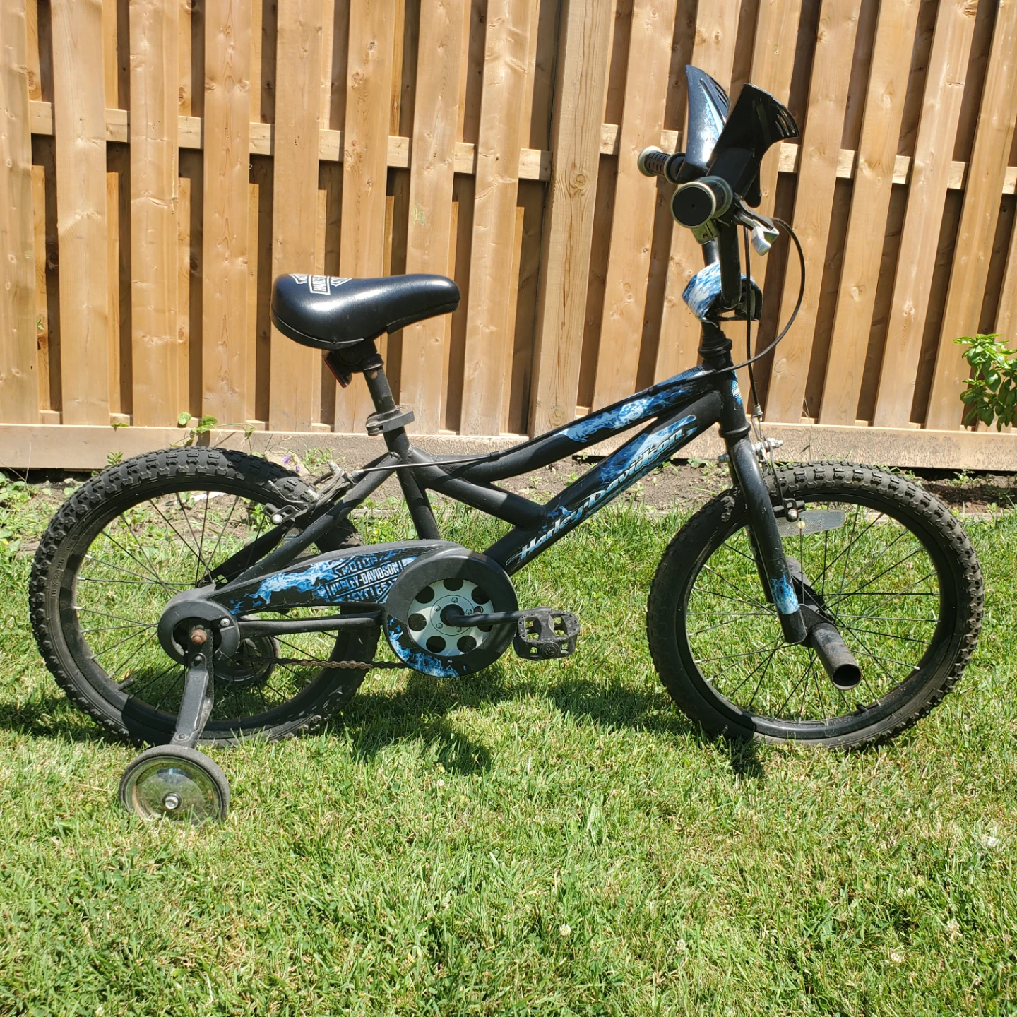 Harley Davidson Kids Bicycle with Training Wheels