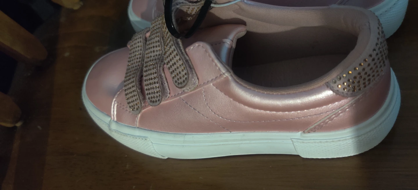 BCBG Girls Pink Rhinestone Sneakers size 1 - photo 5