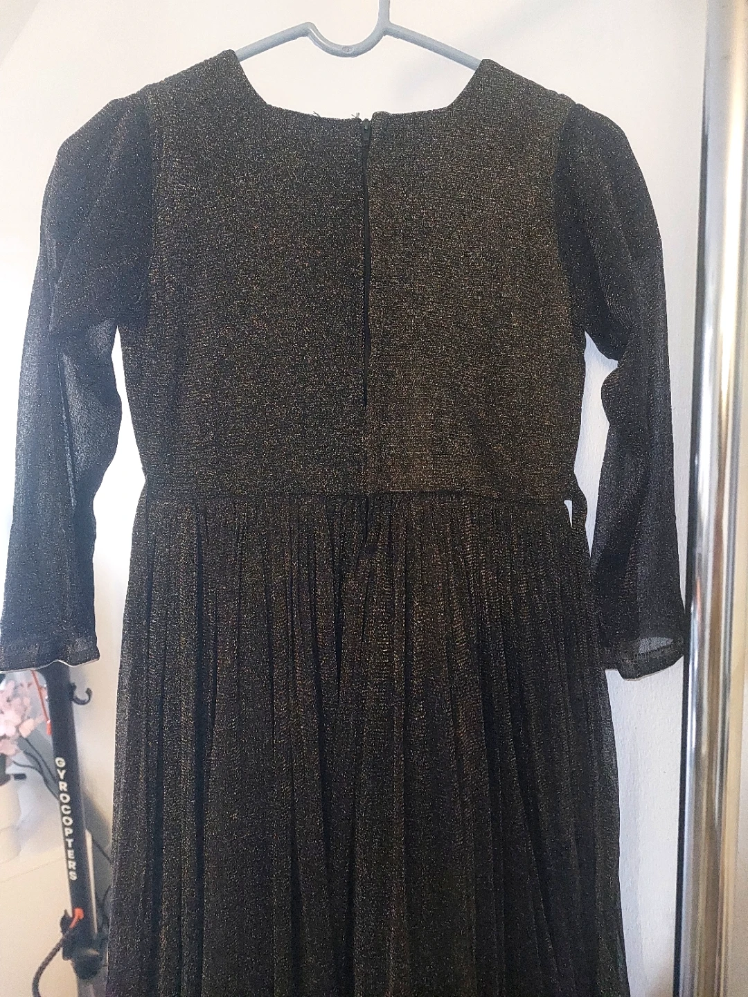 Girls Sparkly Black Dress - photo 5