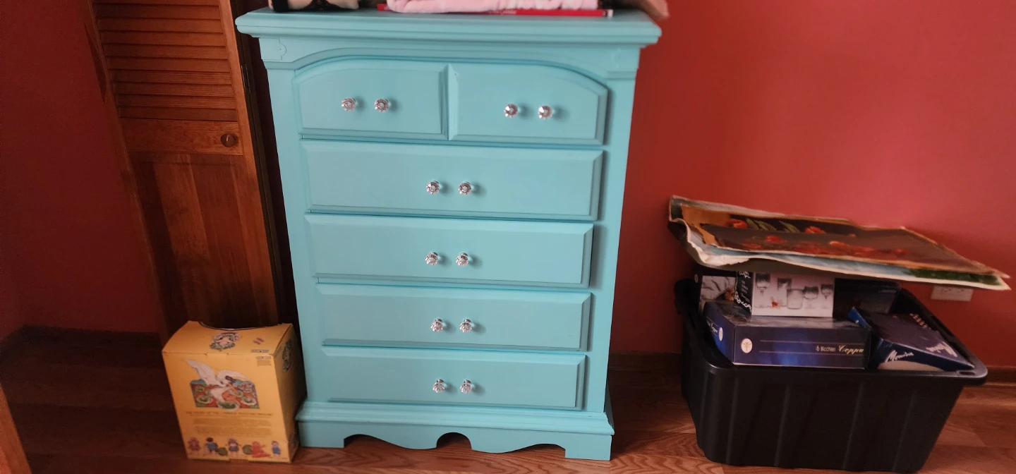 Turquoise Bedroom set  with Crystal Knobs - photo 3