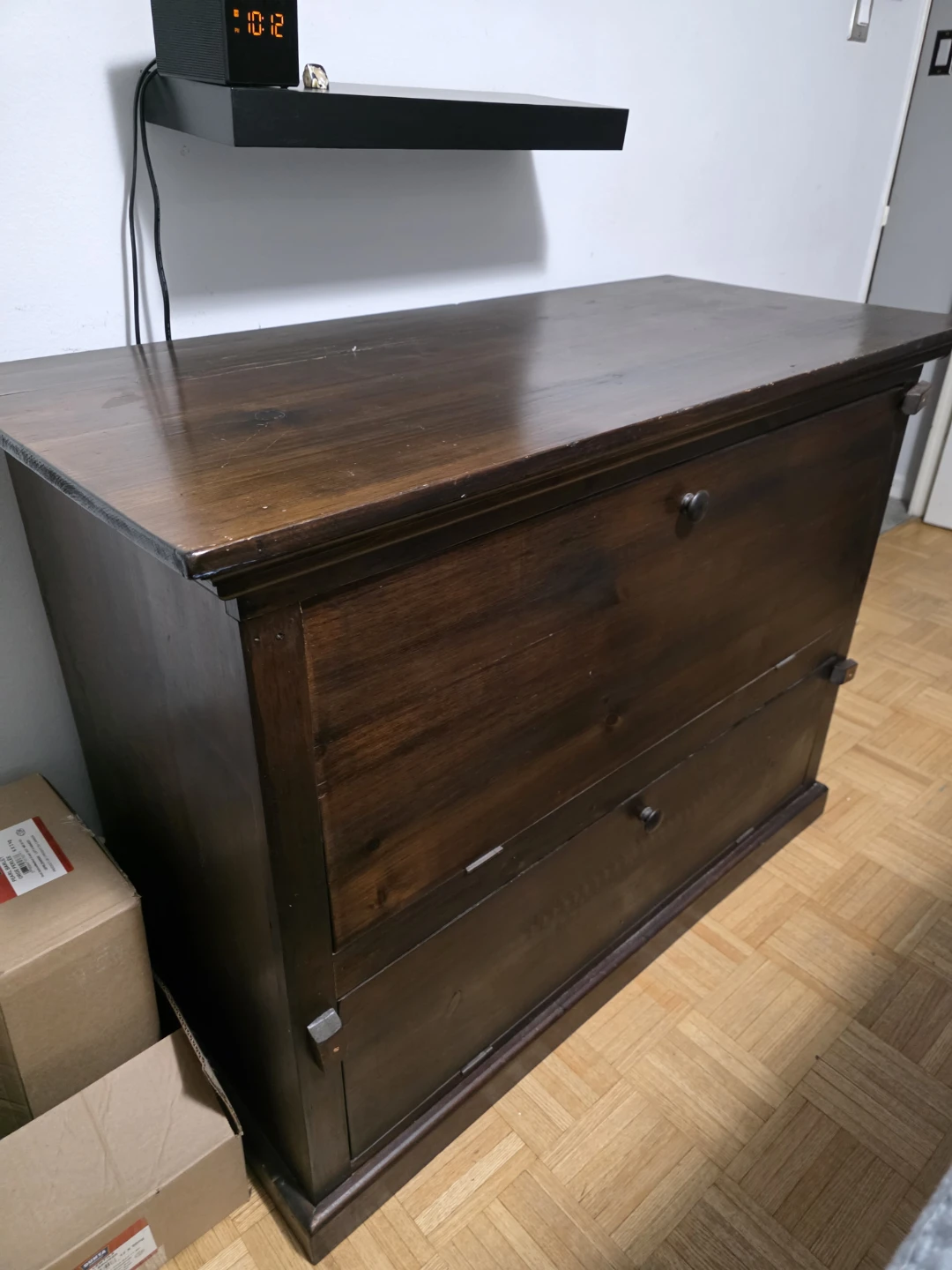 Antique 19th Century Large Mule Chest - photo 4