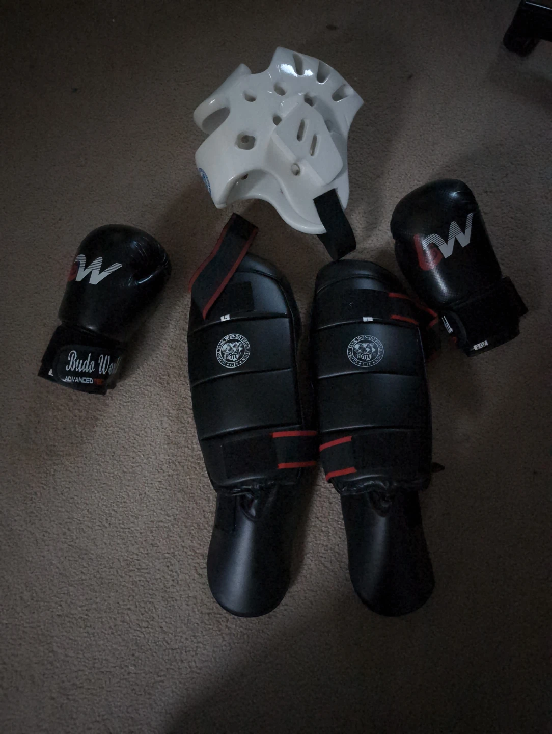 Budo World Taekwondo Sparring Gear Set kids large
