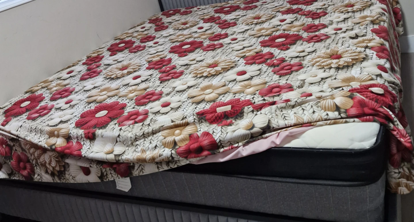 King size bed with mattress