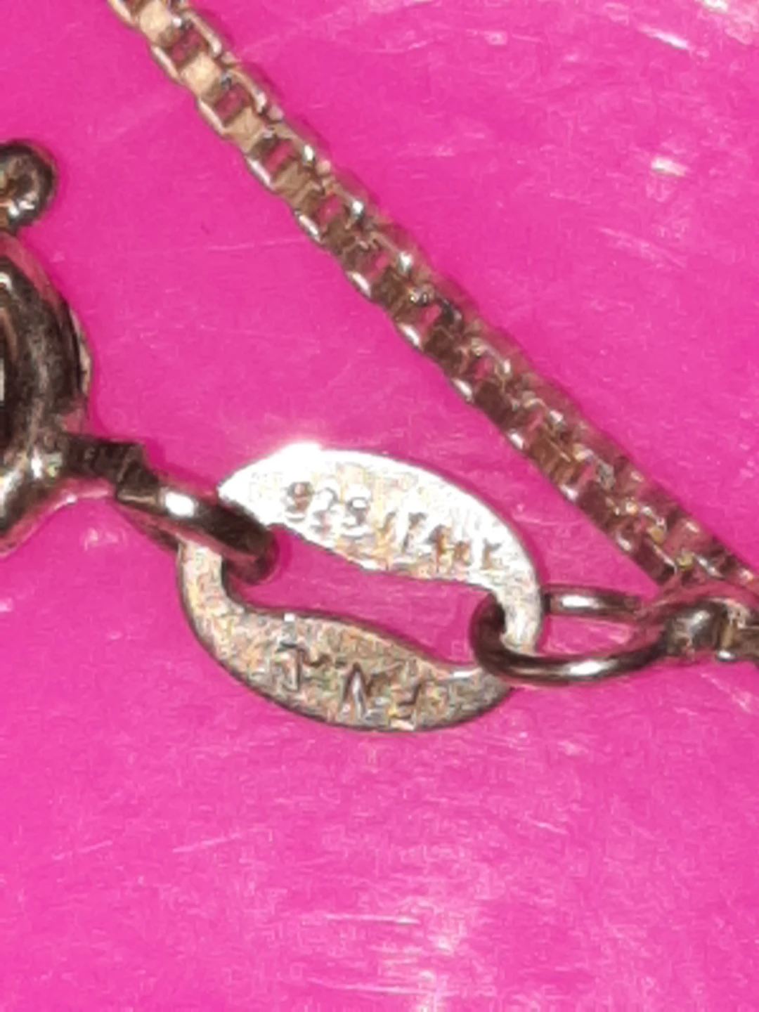 Solid Sterling Silver trinity 3 hearts Necklace 18" - photo 3
