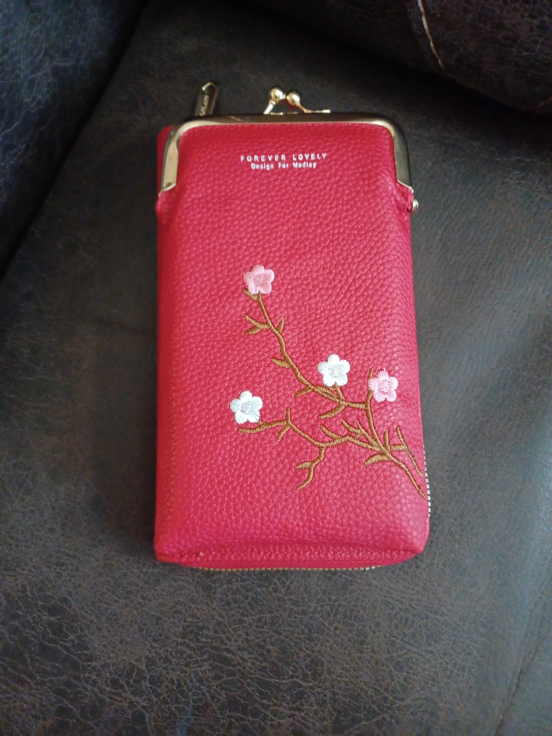 Forever Lovely Red Floral Wallet