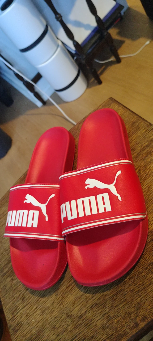 Puma Red Slides - Size 10 - photo 2