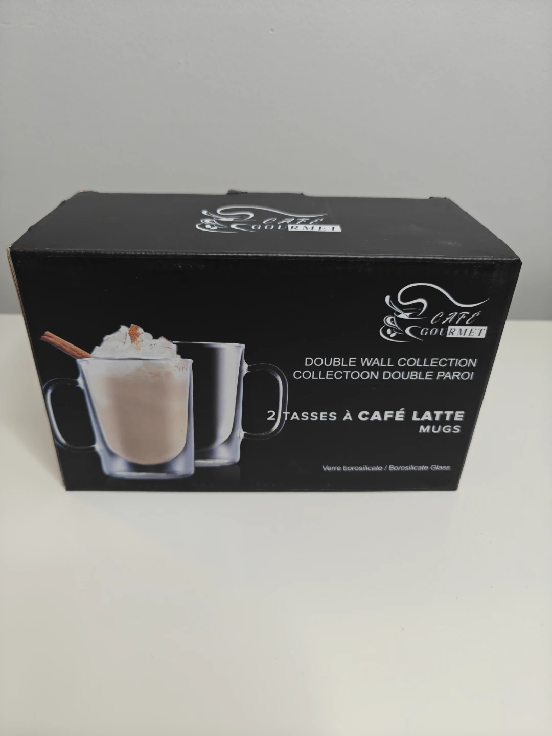 Cafe Gourmet Double Wall Latte Mugs (Set of 2)