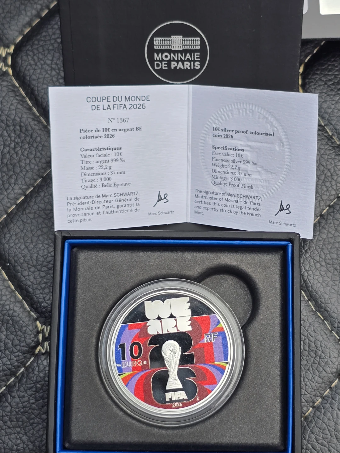 Monnaie de Paris FIFA World Cup 2026 10c Silver Coin - photo 2