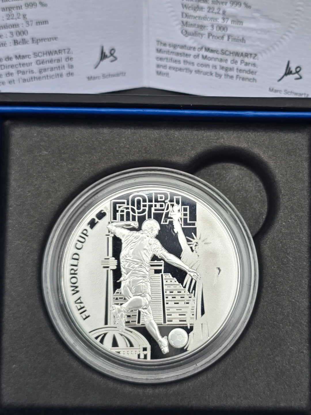 Monnaie de Paris FIFA World Cup 2026 10c Silver Coin - photo 3