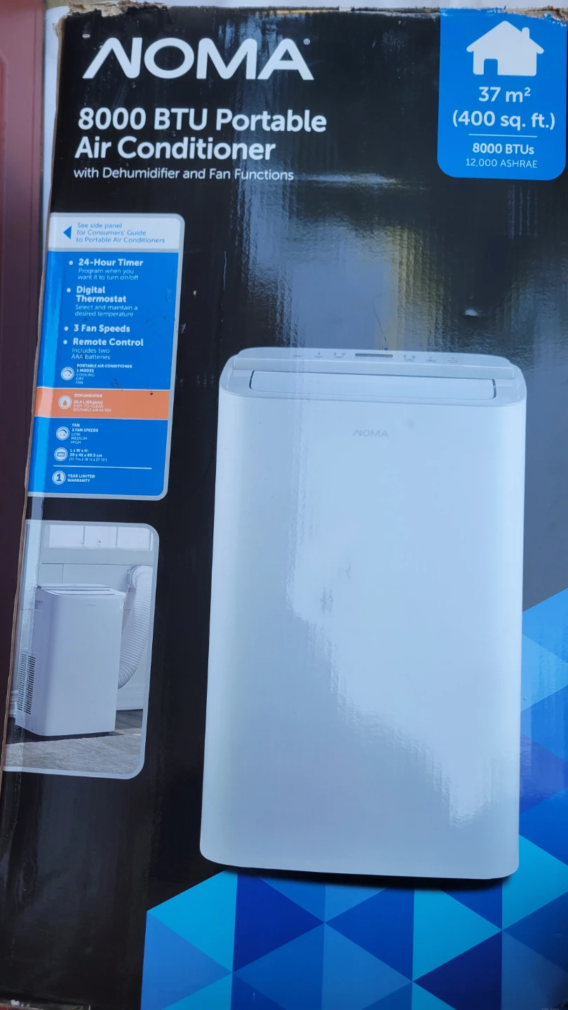 NOMA 8000 BTU Portable Air Conditioner Brand New - photo 2