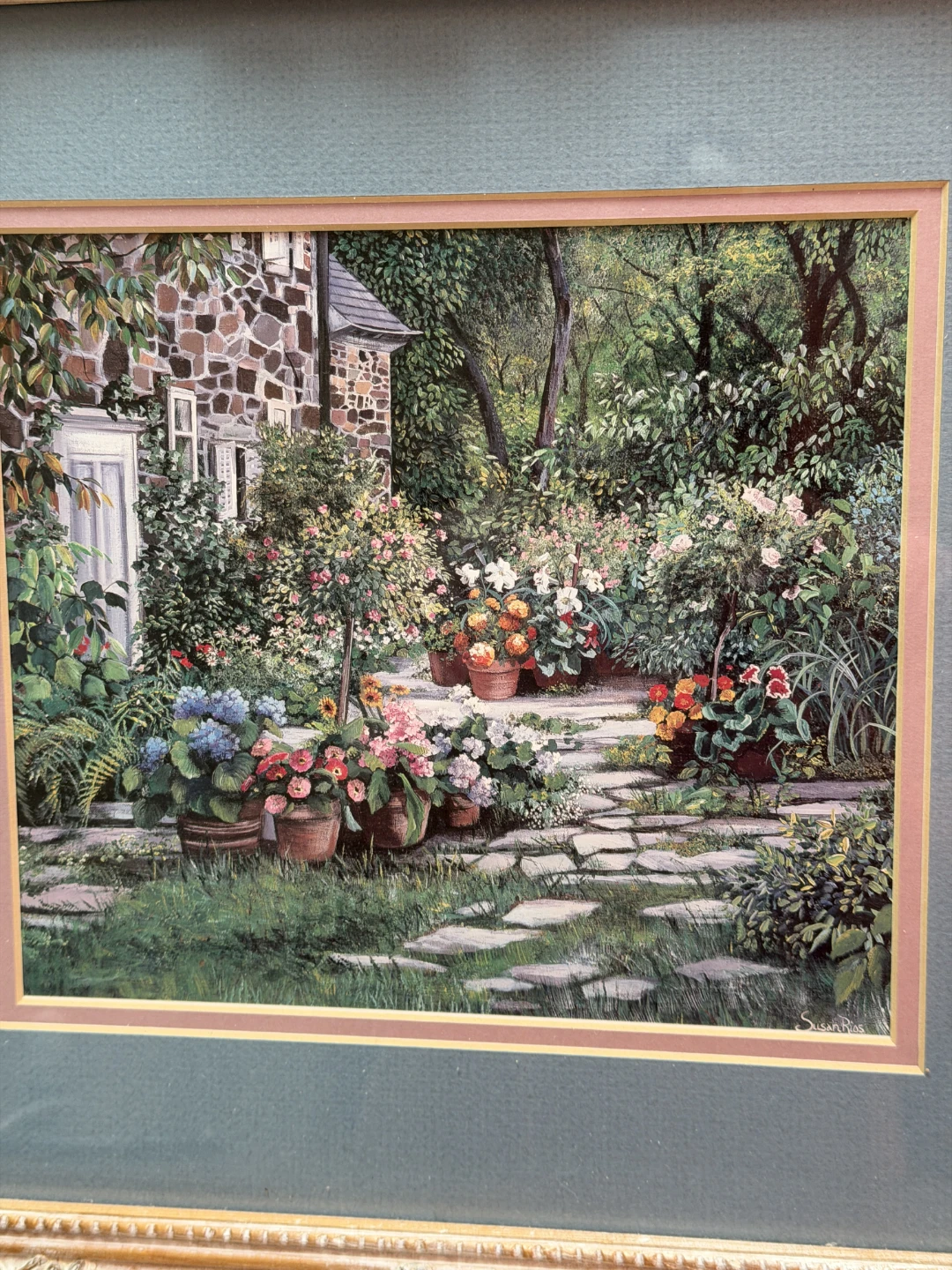Framed Floral Garden Art Print - photo 3