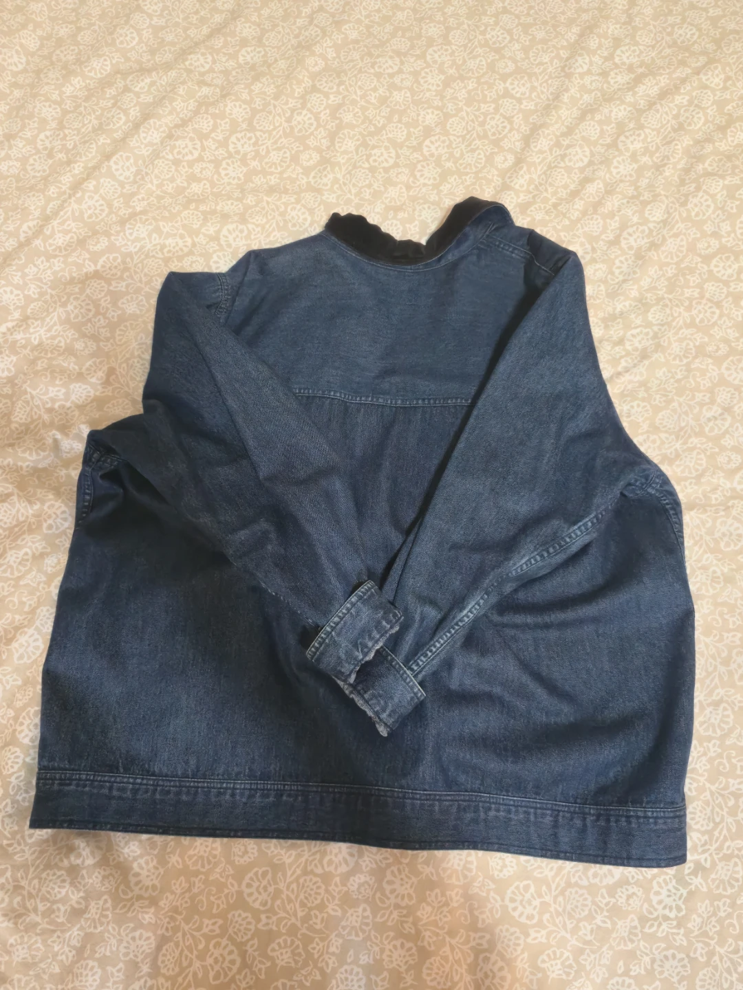 Denim Jacket with Velvet Collar - photo 2