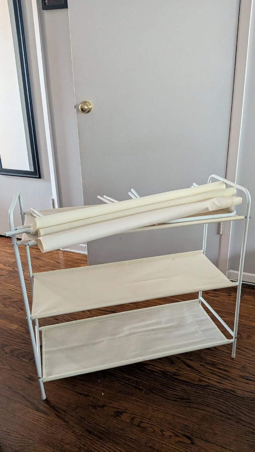 TWO Tier Fabric Storage Racks