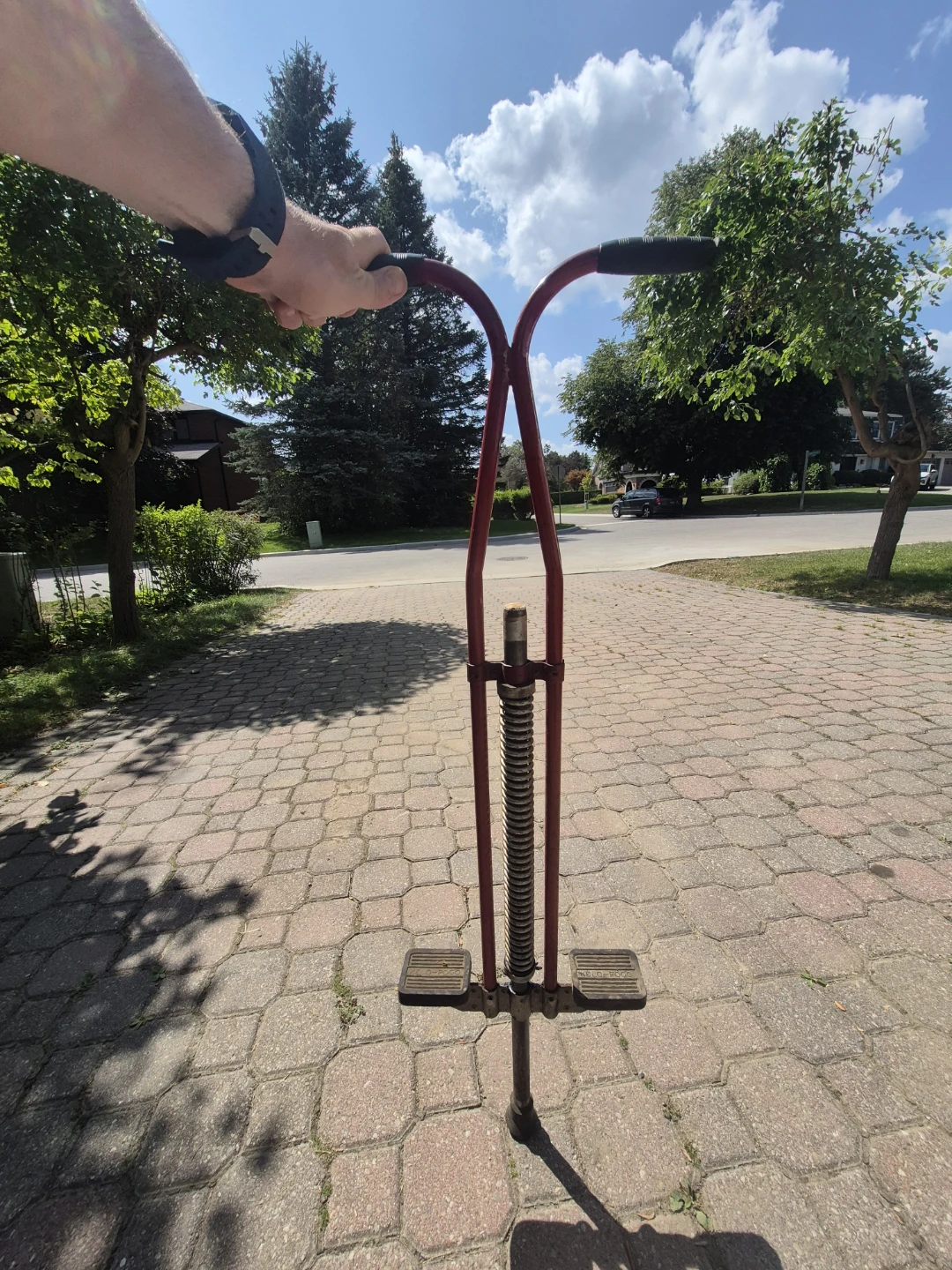 Vintage Red Melo-Pogo Stick - photo 2