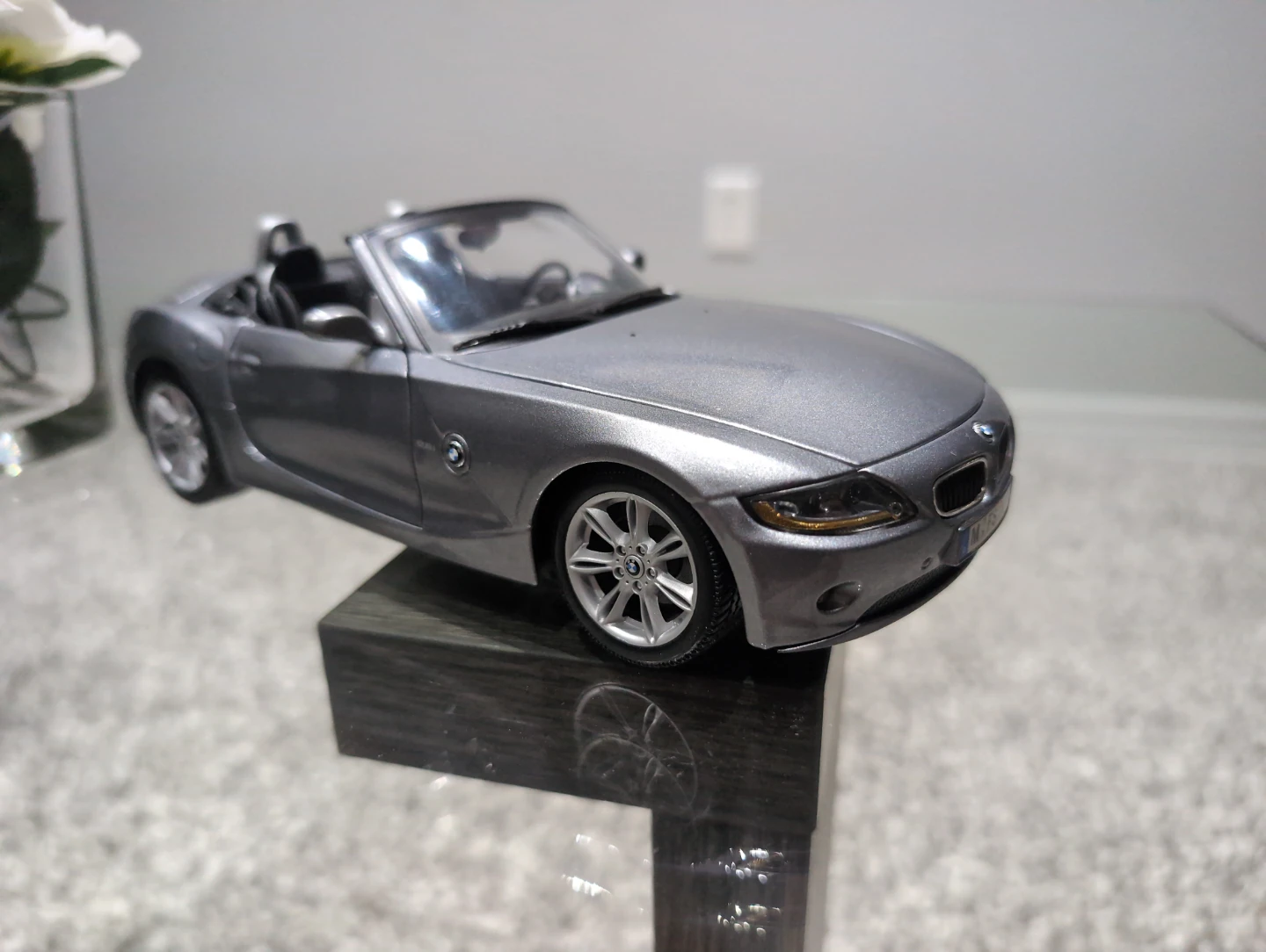 Silver BMW Z4 Diecast Model Car
