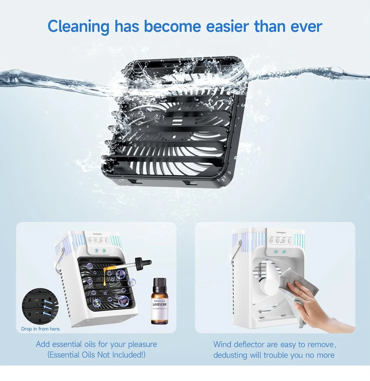 White Cooling Fan with Remote - photo 5
