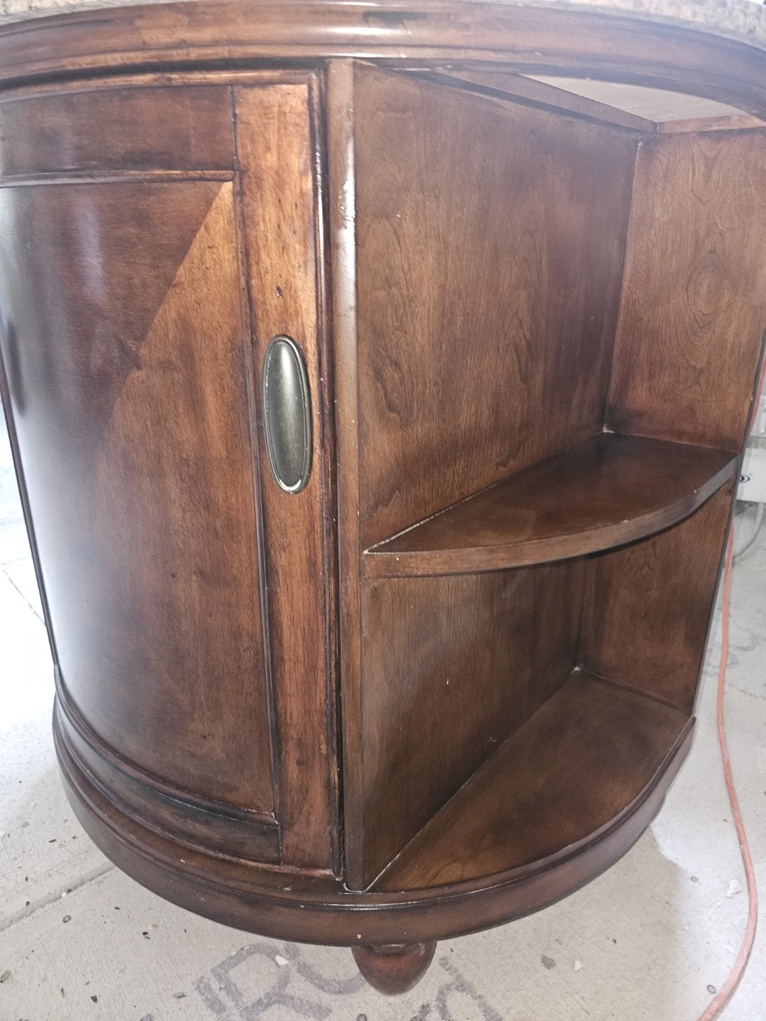 Wooden Vanity with Glass Leaf Sink - photo 3