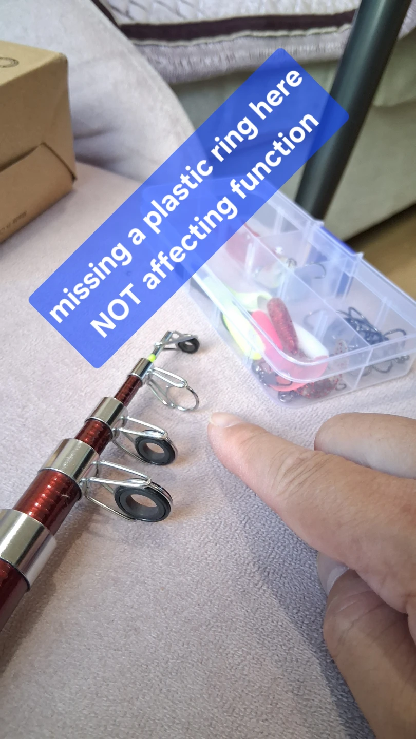 Fishing rod Reel Lures Hooks Line Telescopic Carbon Fiber (read) - photo 5