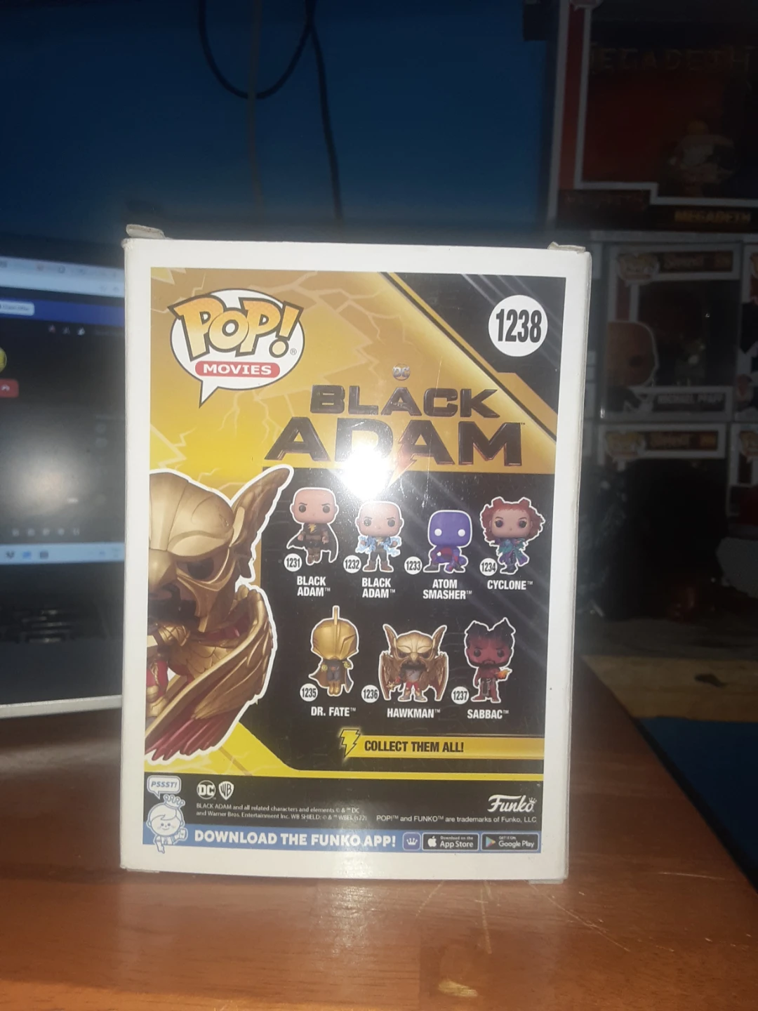 Funko Pop! Movies Black Adam Hawkman 1238 Vinyl Figure - photo 2