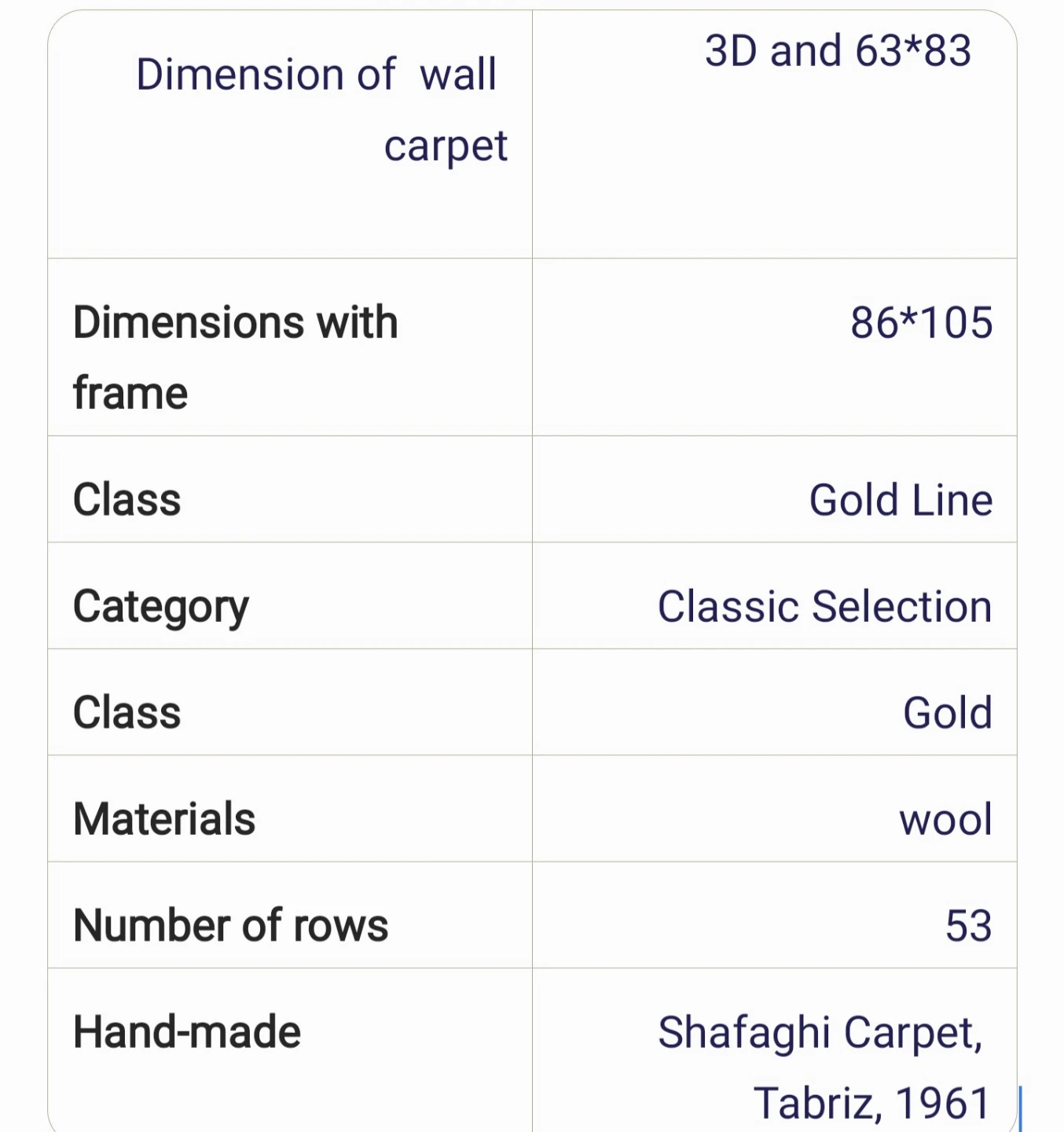 Framed ( shafaghi art frame) persian hand made wall carpet - photo 3