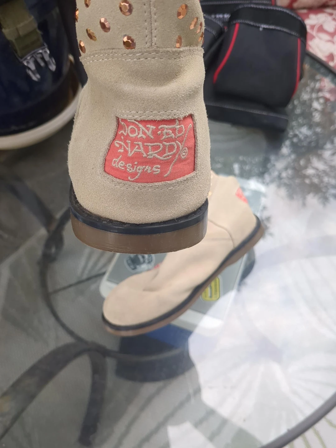 Ed hardy rare boots size 8 womens - photo 2
