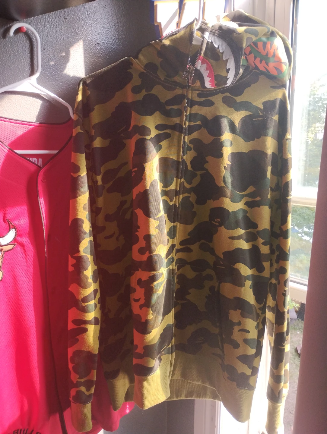 A Bathing Ape Camo Shark Full Zip Hoodie