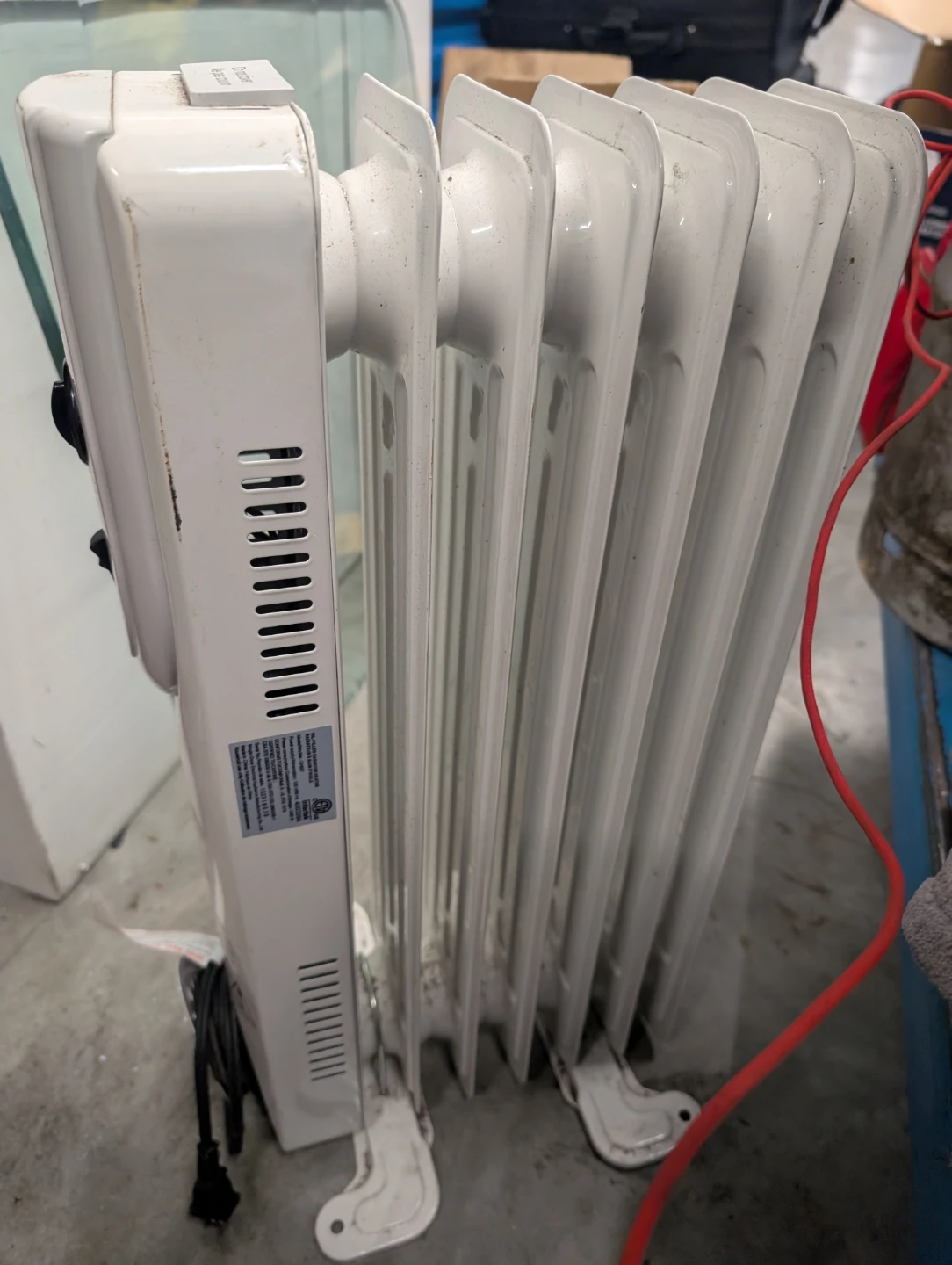 White Oil-Filled Radiator Heater