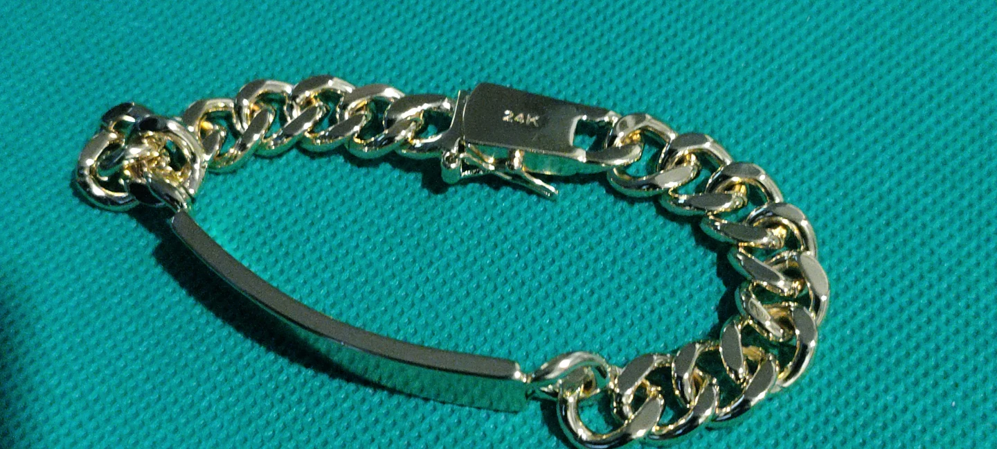 24K Gold ID Bracelet - photo 3