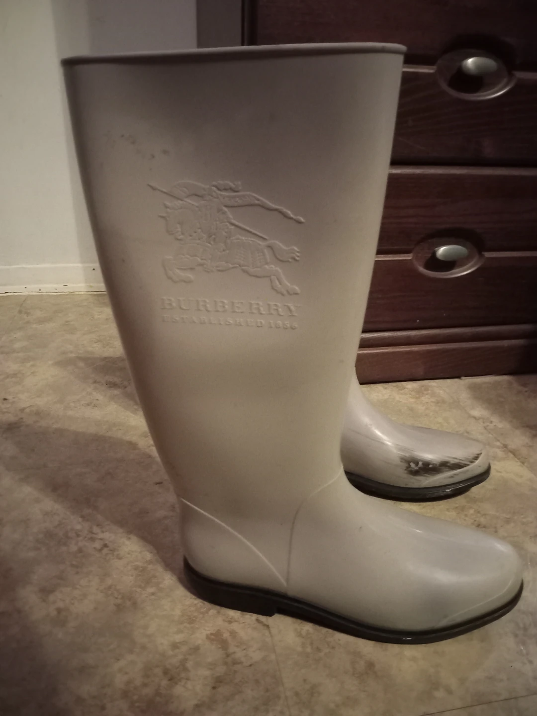 Burberry Rubber Rain Boots - 4