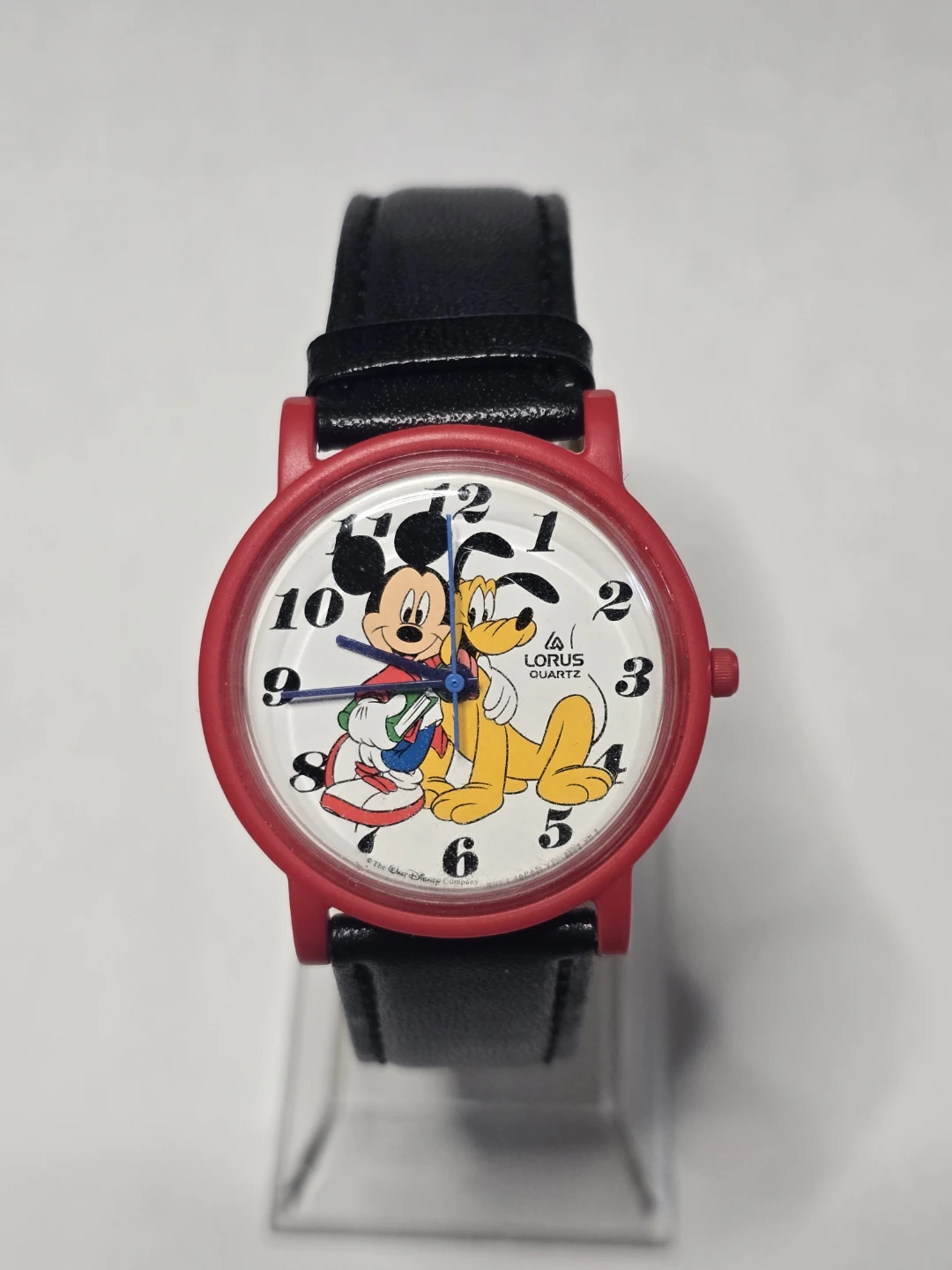 Lorus Mickey Mouse Quartz Watch 34mm Diameter NEW BATTERY