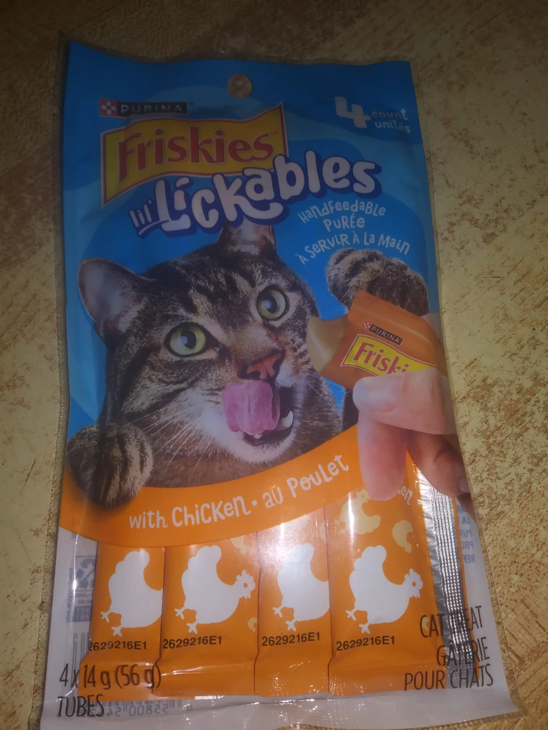Purina Friskies Lickables Chicken Cat Treats 4-Pack