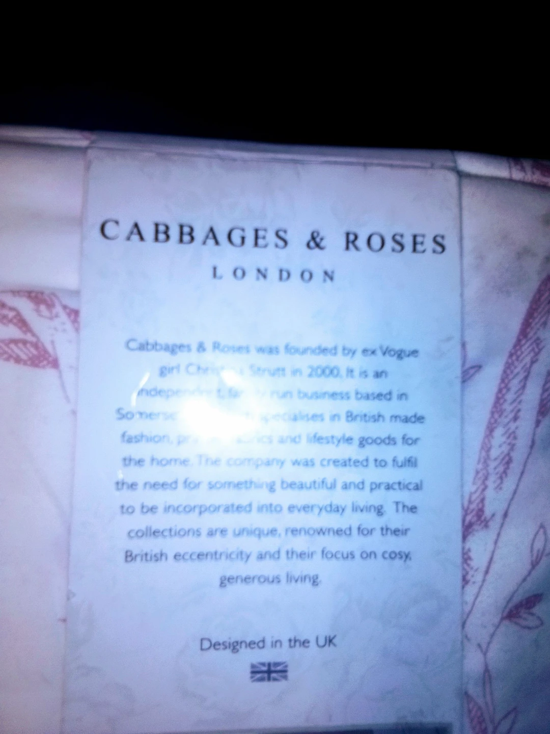 Cabbages & Roses Floral Toile - Rose Duvet Cover - photo 2