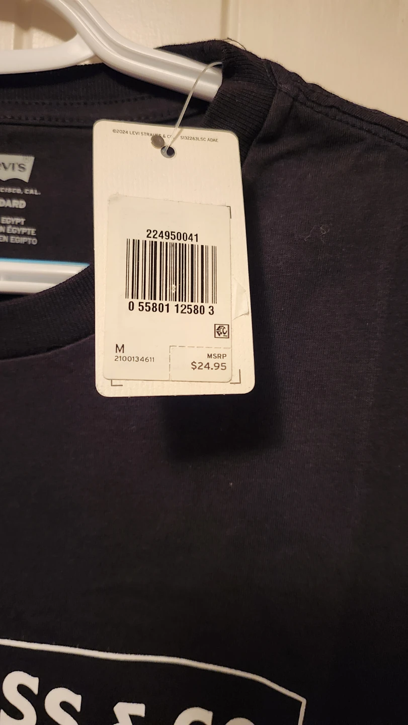Levi's Men's Black Graphic T-Shirt - Size M - photo 3