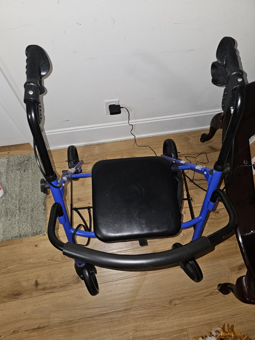 Blue Rollator Walker with Seat