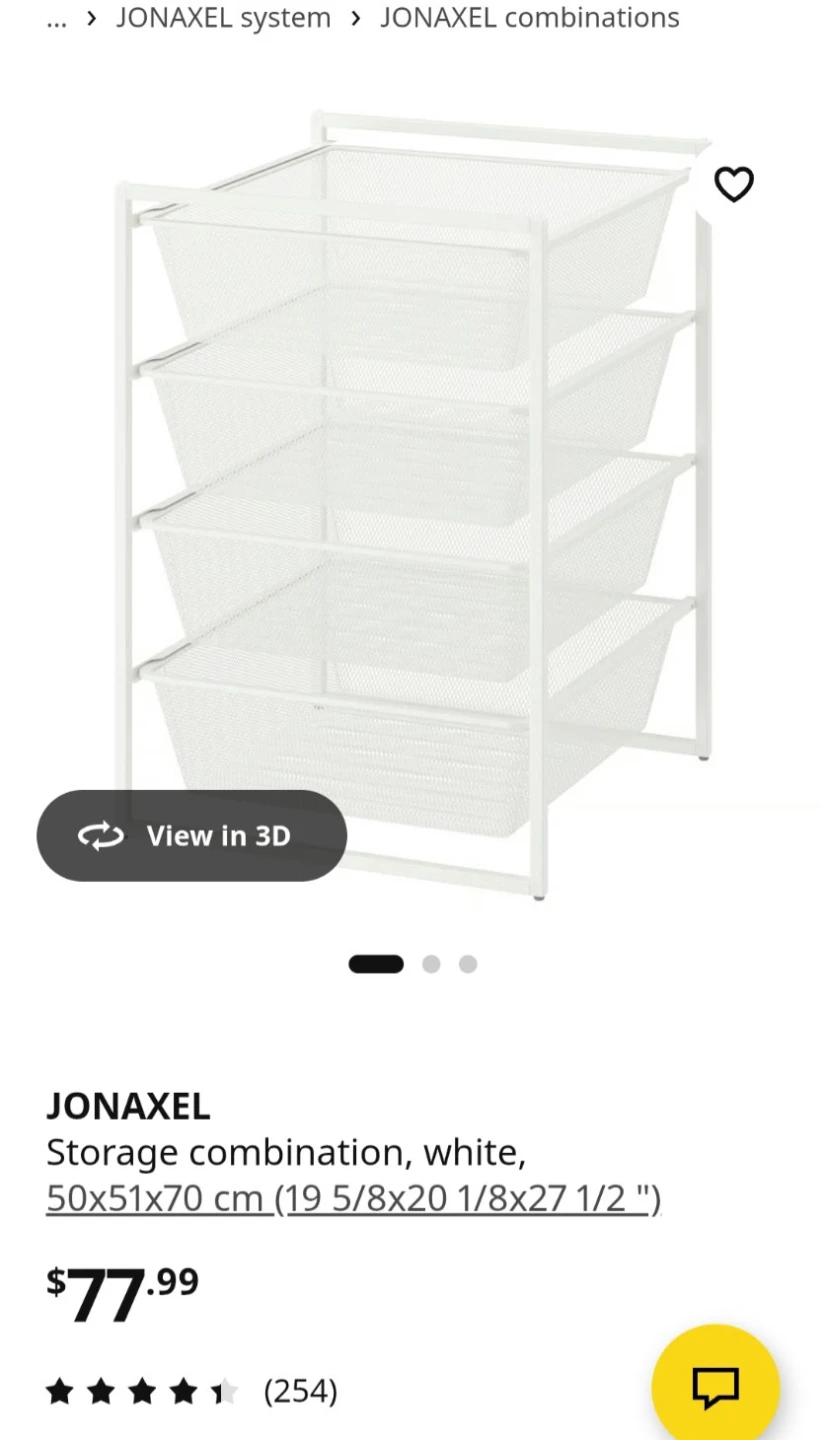 IKEA JONAXEL Storage Combination White - photo 2