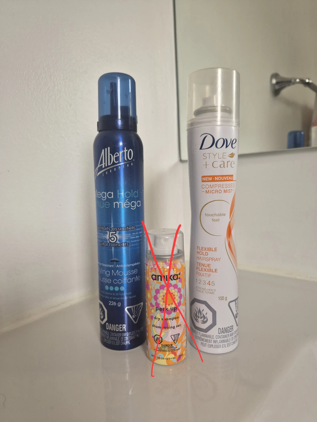 Amika, Alberto, & Dove - Hair Products