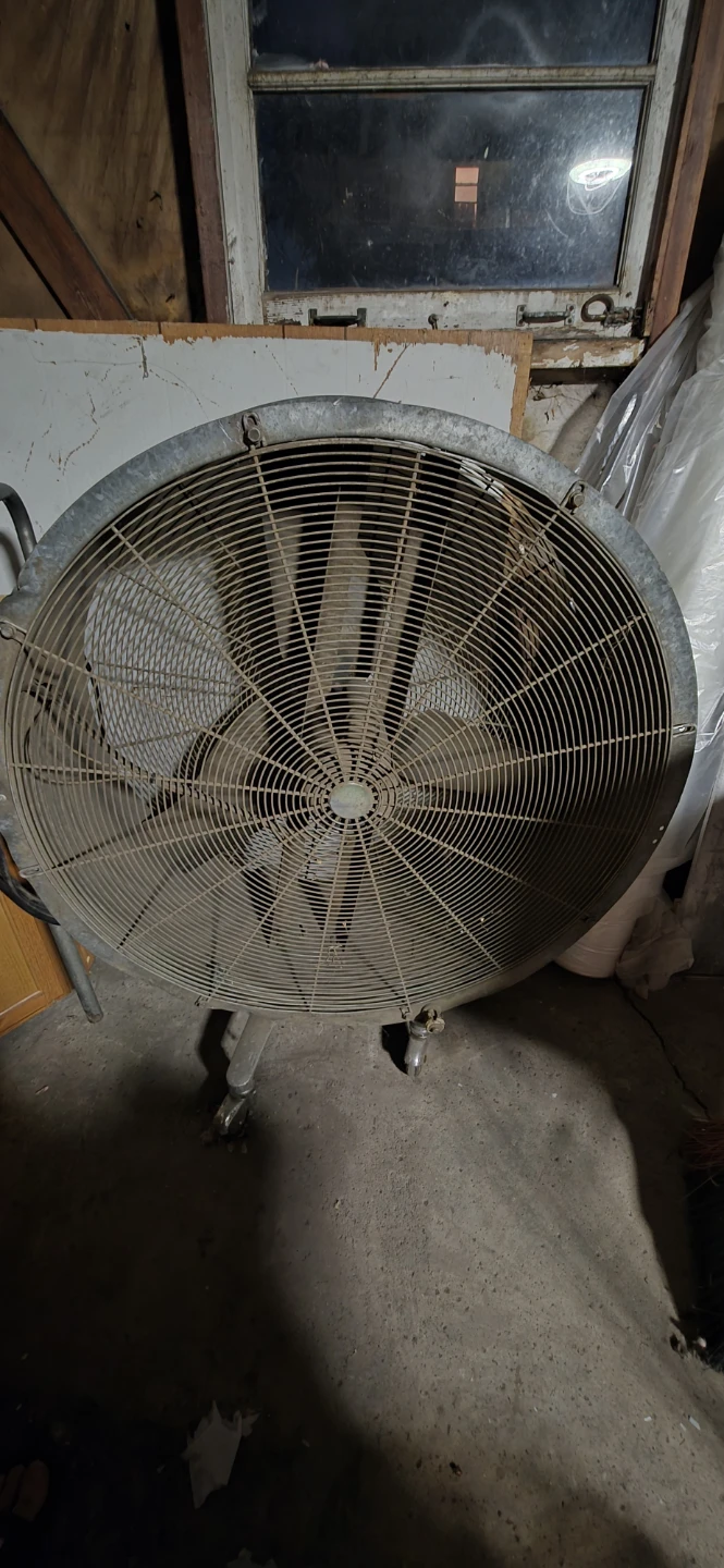 Large Industrial Fan on Wheels