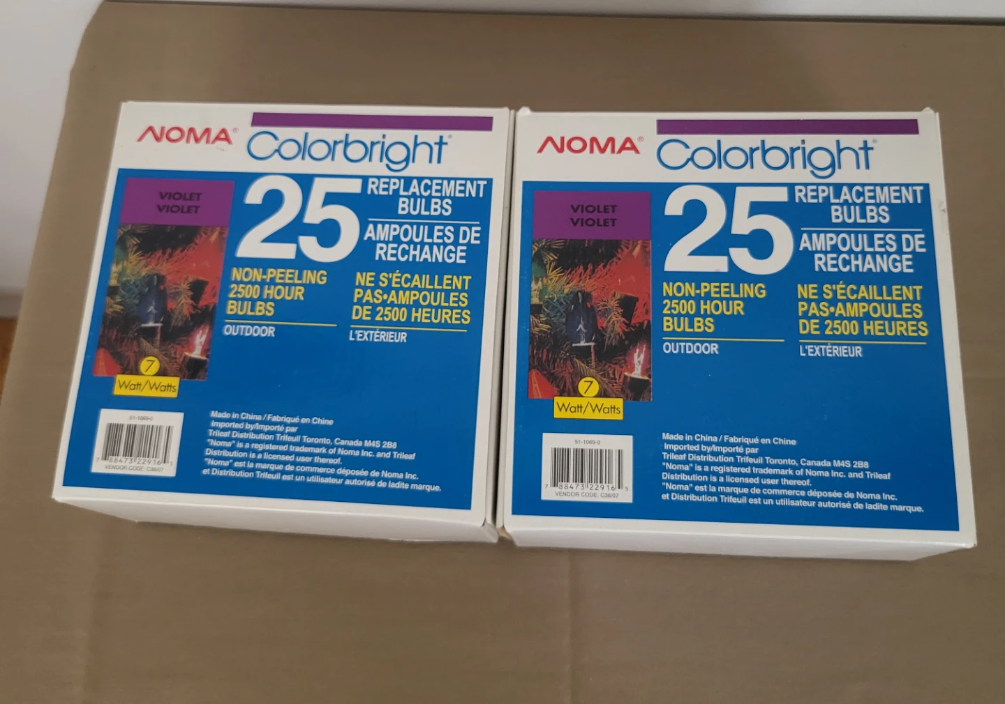 Noma Colorbright Outdoor Replacement Bulbs-47- Violet  Colour