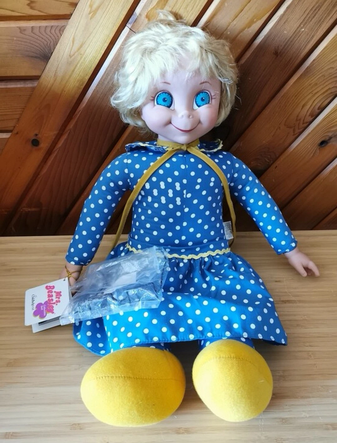 Vintage Talking Mrs. Beasley  Doll Pull String With Glasses