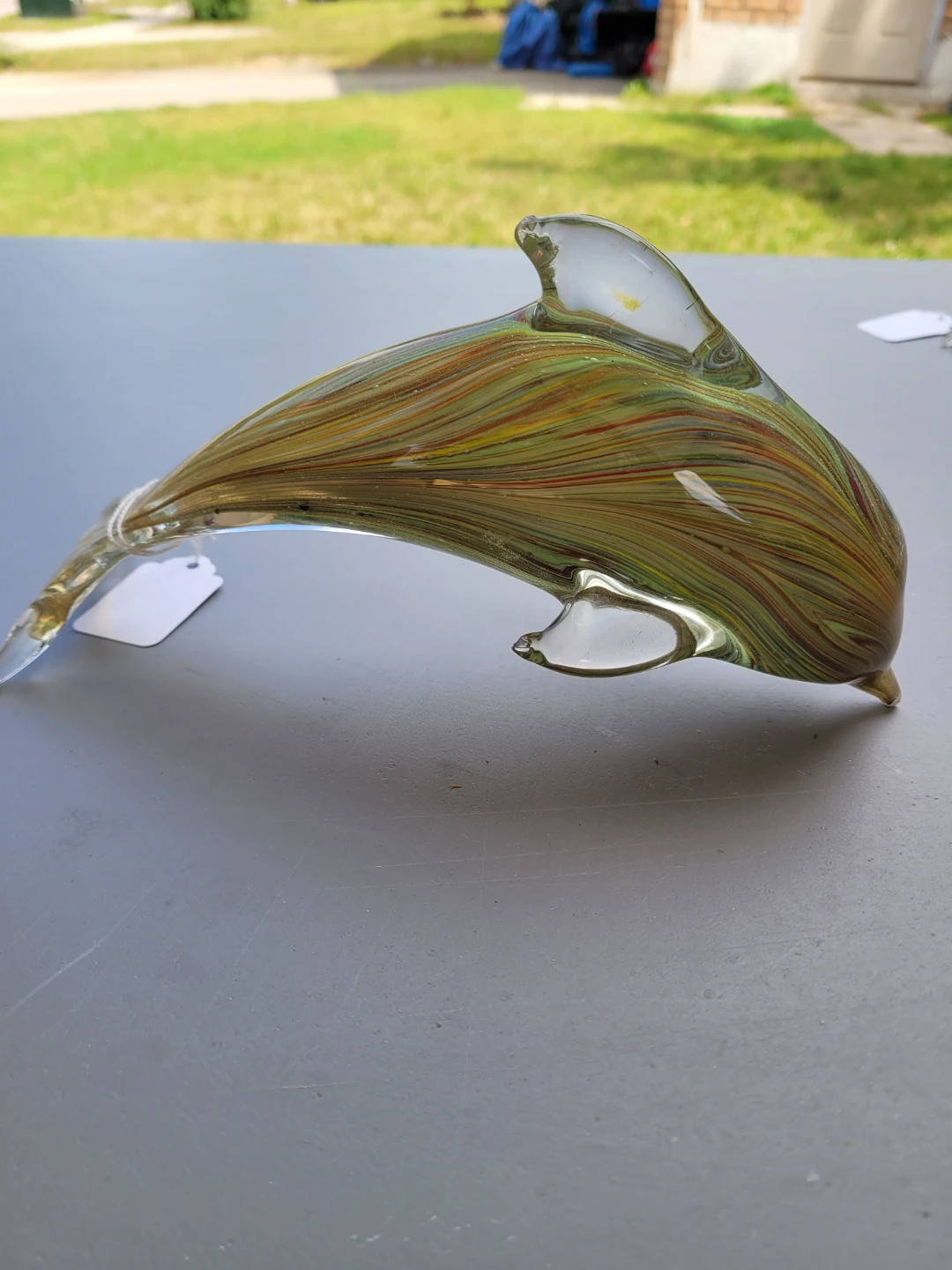Glass Dolphin Figurine