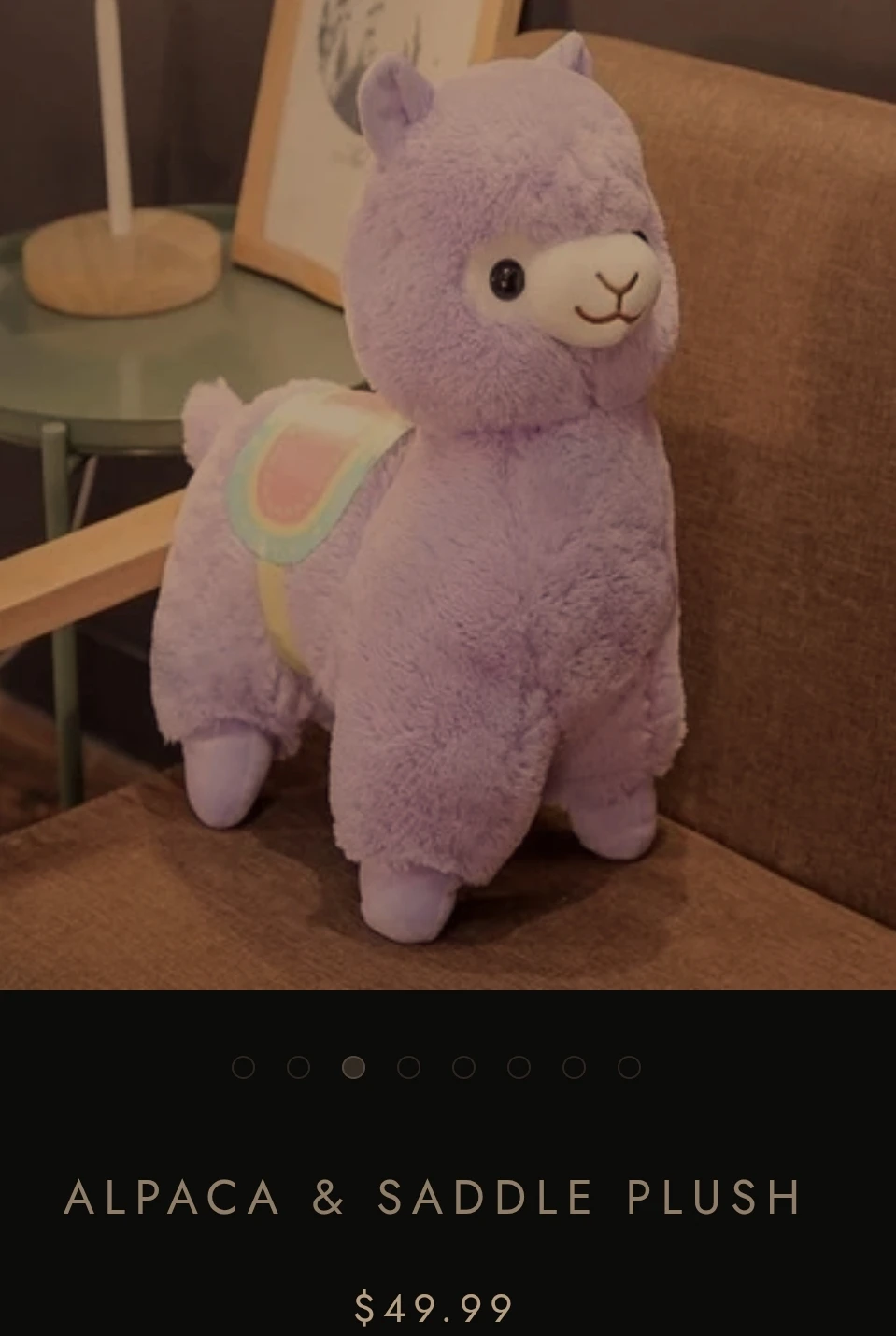 Large Llama Plush Purple