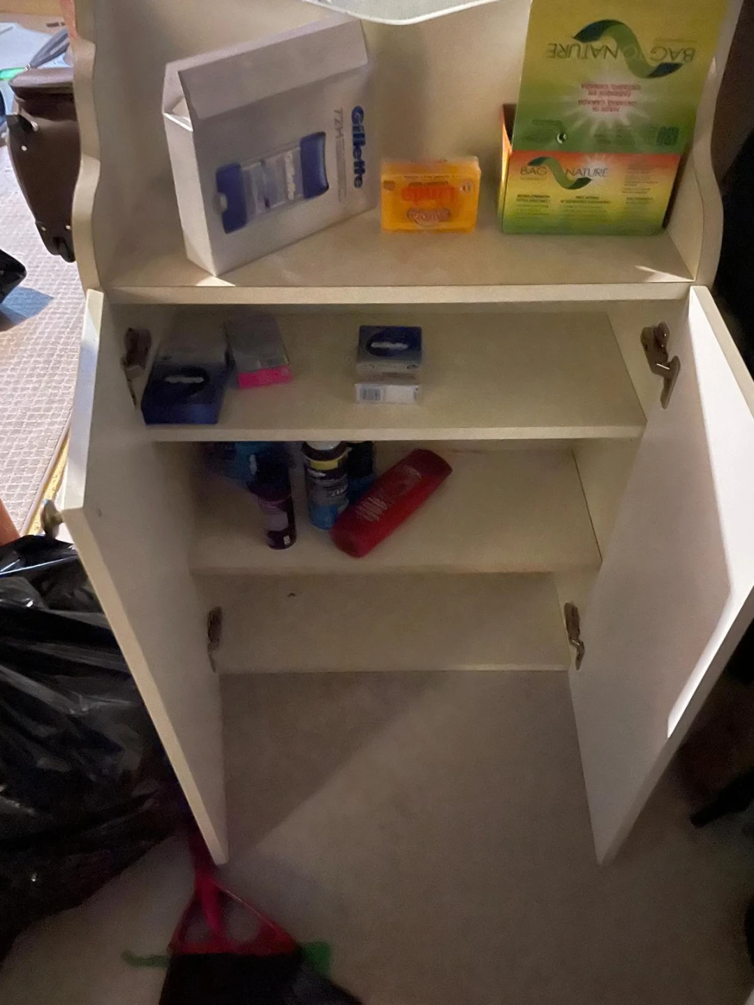 2 Off-White Bathroom Storage Cabinets - photo 2