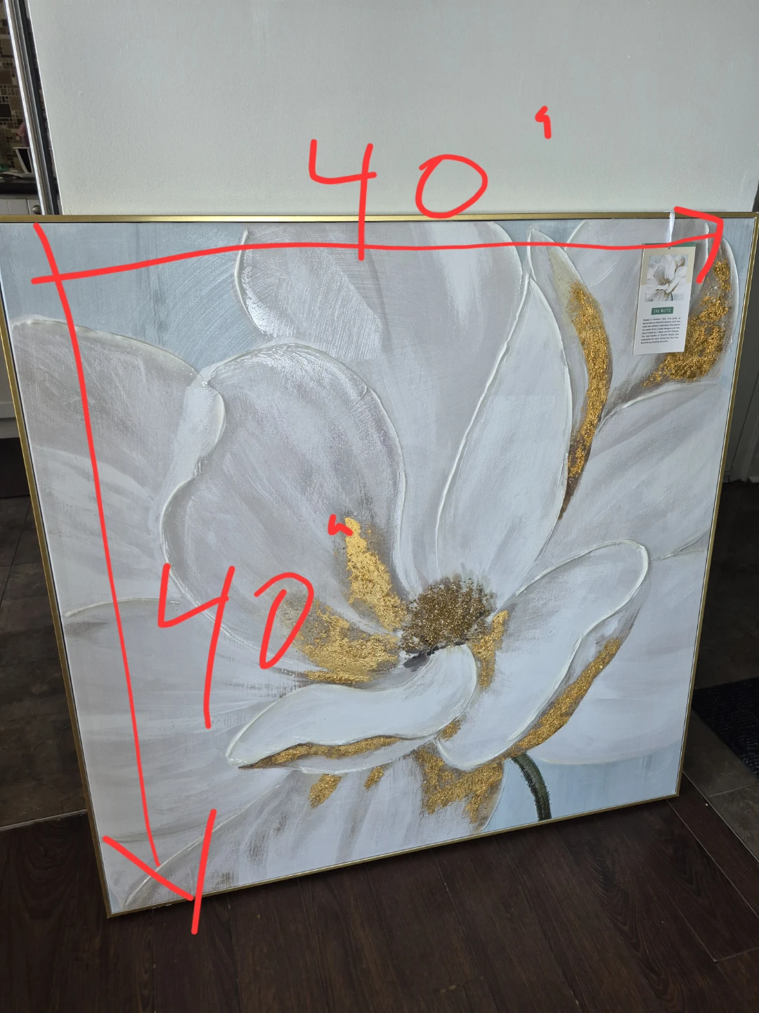 Eva Watts Floral Art Print with Gold Accents - photo 5