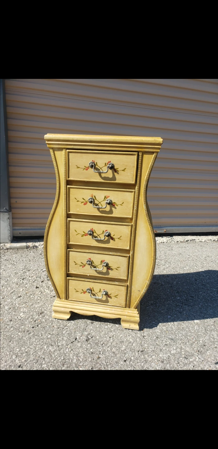 Vintage Hand-Painted Chest of Drawers - photo 2