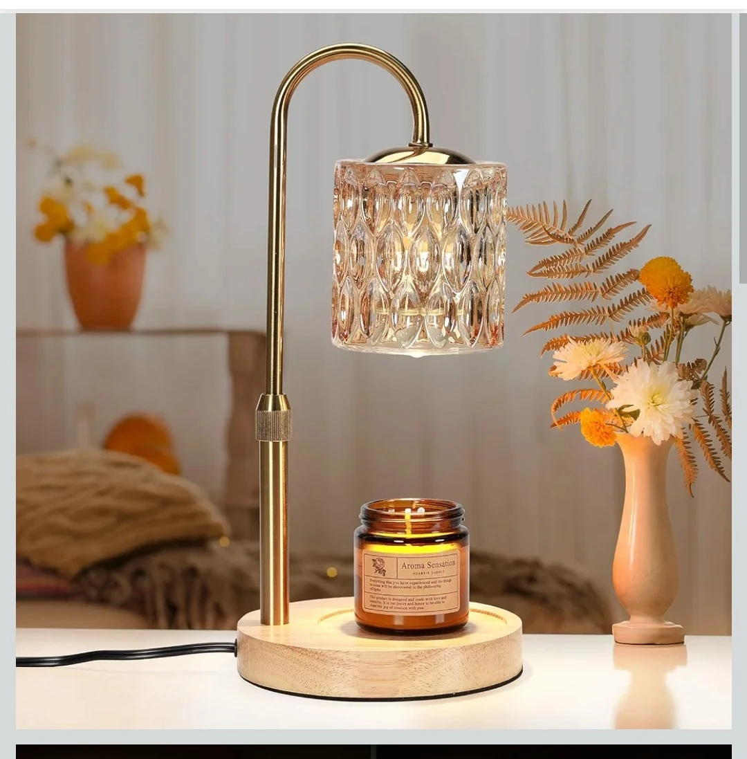 Adjustable Candle Warmer Lamp with 4-Level Dimmable Setting