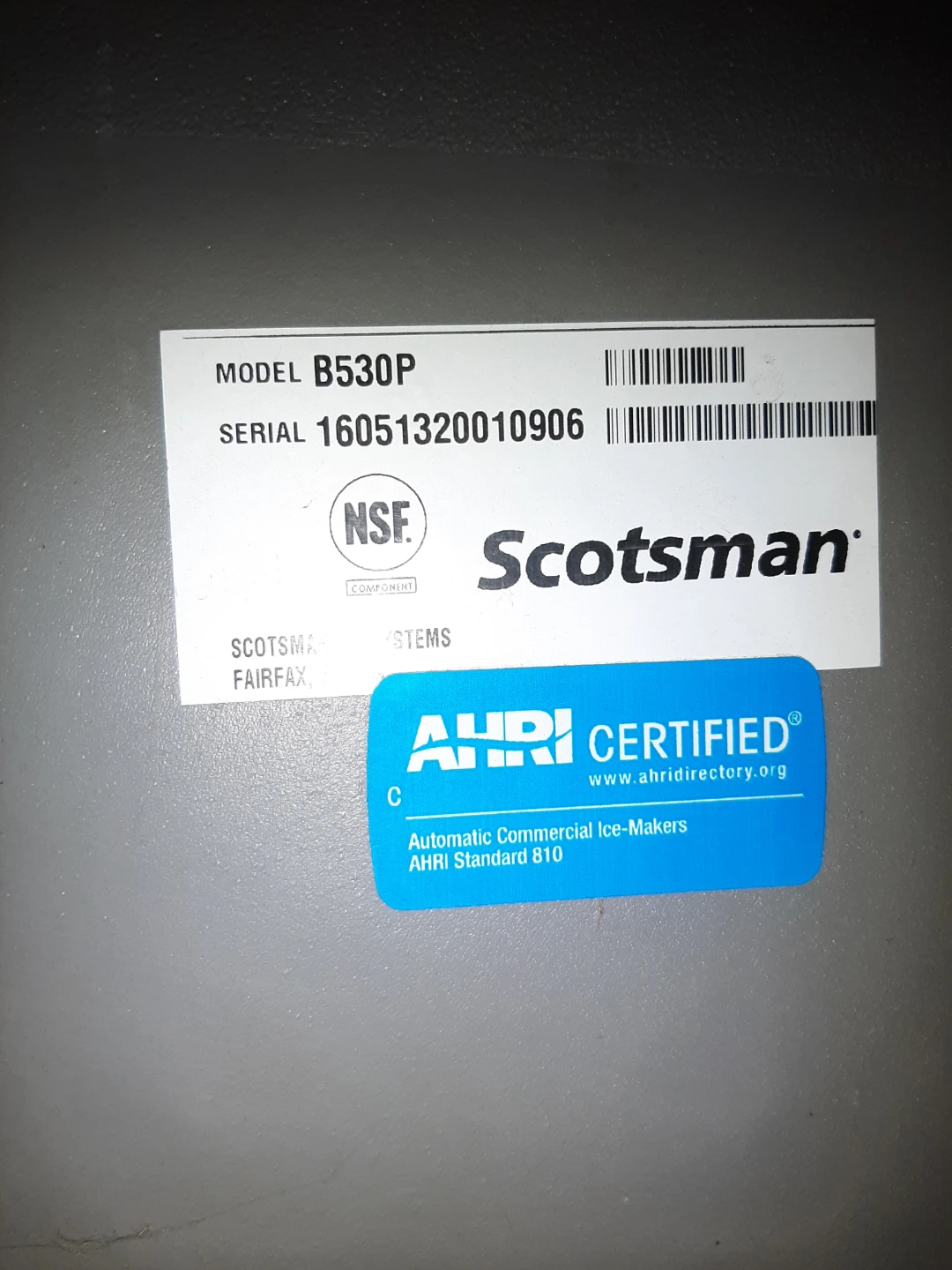 Scotsman Prodigy Plus Ice Machine B530P - photo 3
