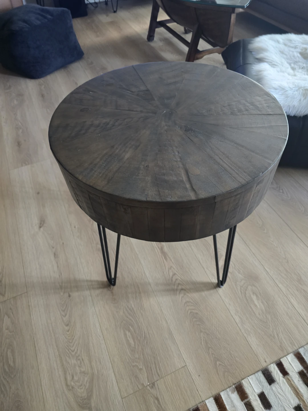RUSTIC Reclaimed Wood 24IN table from CRATE and BARREL - photo 2