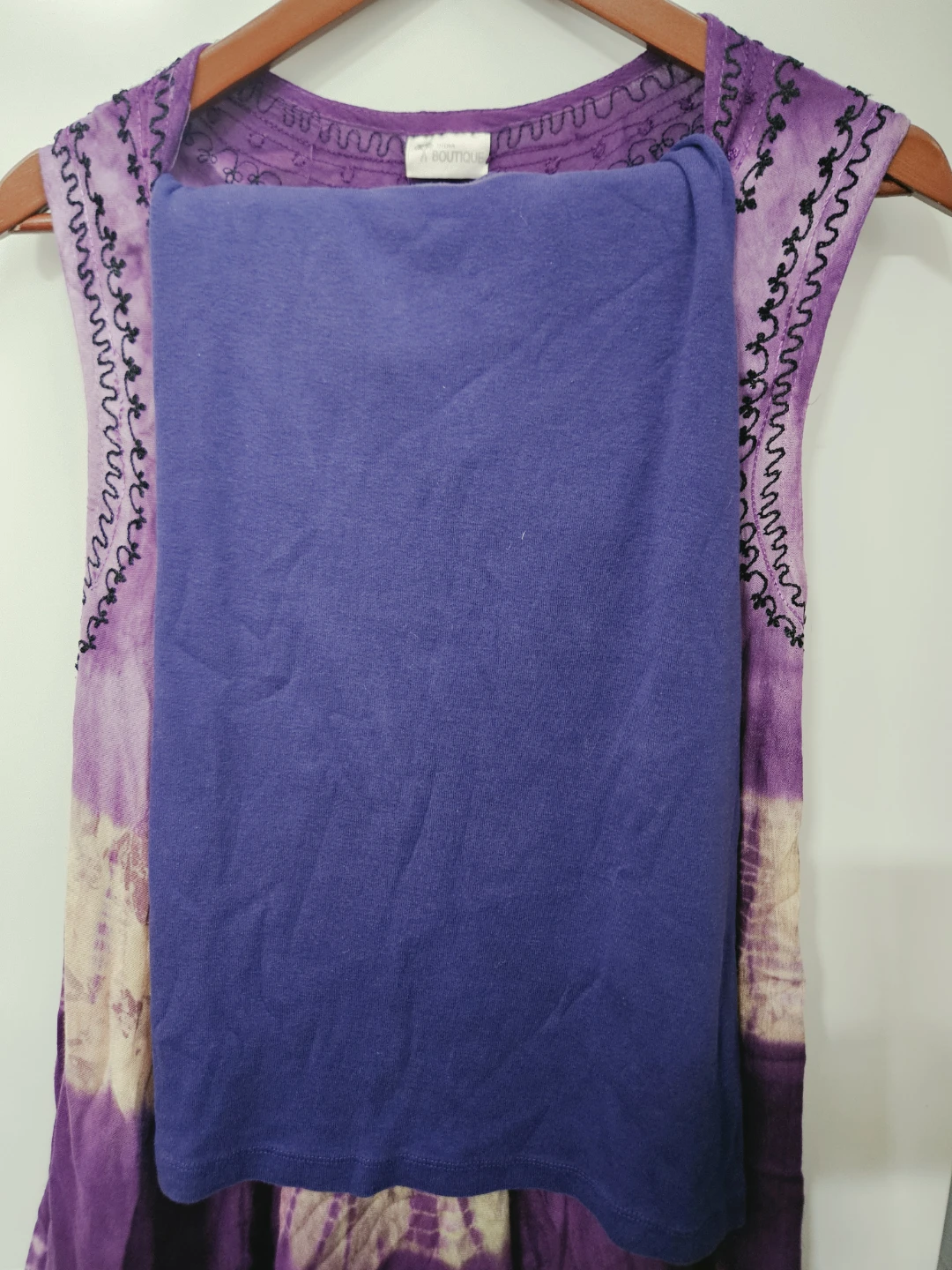 Reflections Purple T-Shirt, M and dress coverup, 1 size - photo 3